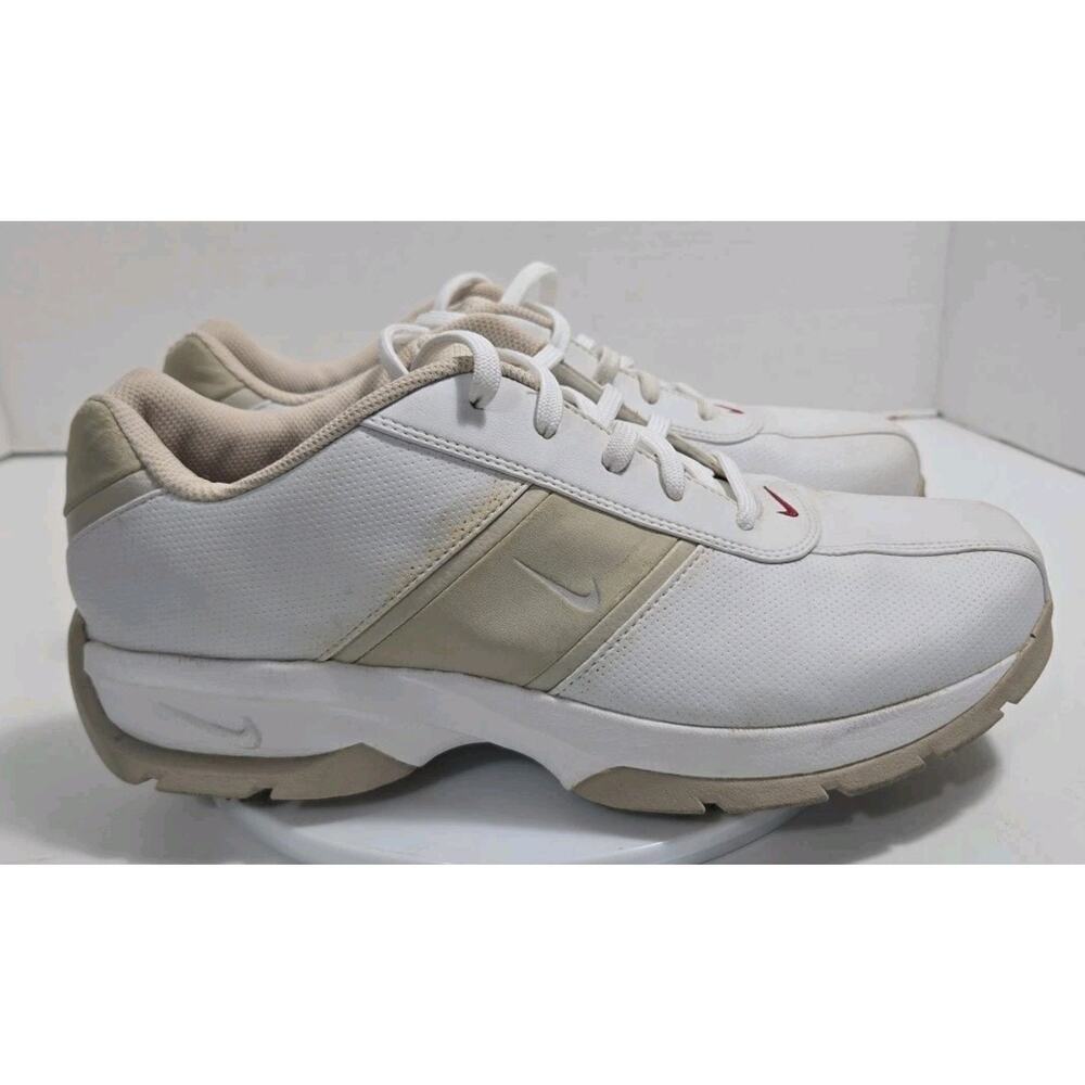Nike Womens Golf Shoes Size 9 White Saddle Tan 309888-161 Sport Performance